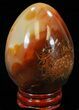 Colorful Carnelian Agate Egg #41186-1
